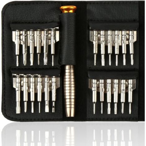 Kit Tournevis de Précision - Mini Tournevis pour Montre, Lunettes ou Ordinateur - Petit Outil de Réparation de Precision Portable & Compact - Set Tourne Vis PC Informatique