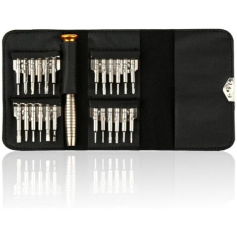 Kit Tournevis de Précision - Mini Tournevis pour Montre, Lunettes ou Ordinateur - Petit Outil de Réparation de Precision Portable & Compact - Set Tourne Vis PC Informatique