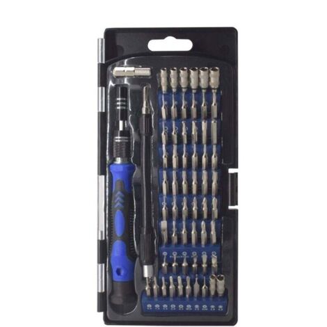 Kit Tournevis de Precision, Petit Kit Tournevis Magnétique,Tournevis Etoile, Électroniques Set Outils Informatique Réparation pour iPhone PC Laptop Macbook PS4 PS5 Xbox Lunettes Montre, 62 in 1