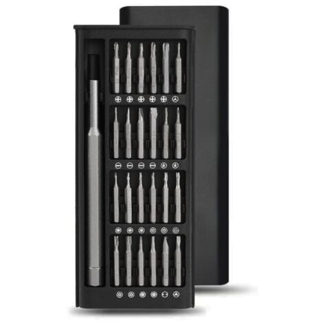 Kit Tournevis de precision, Set Outils avec Torx T2 T3 T4 T5 T6 T8 T9 T10, Etoile P2 P5, Triwing Y000, etc, pour iPhone, Macbook, Switch, PS4, Smartphone, Laptop, PC, Lunettes, Montre, etc