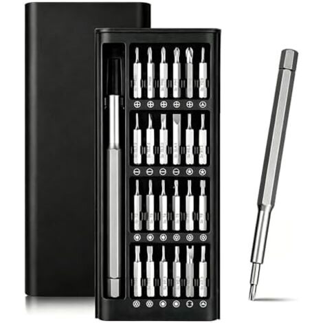 Kit Tournevis de Précision,Mini 24 en 1 Set Outils Portables,avec T2/T3/T4/T5/T6/T8/T10/T15, Cruciforme PH000/PH00/PH0/PH1/PH2,Triwing Y1,etc,pour la Réparation Phone,Laptop,Caméra,Montres -