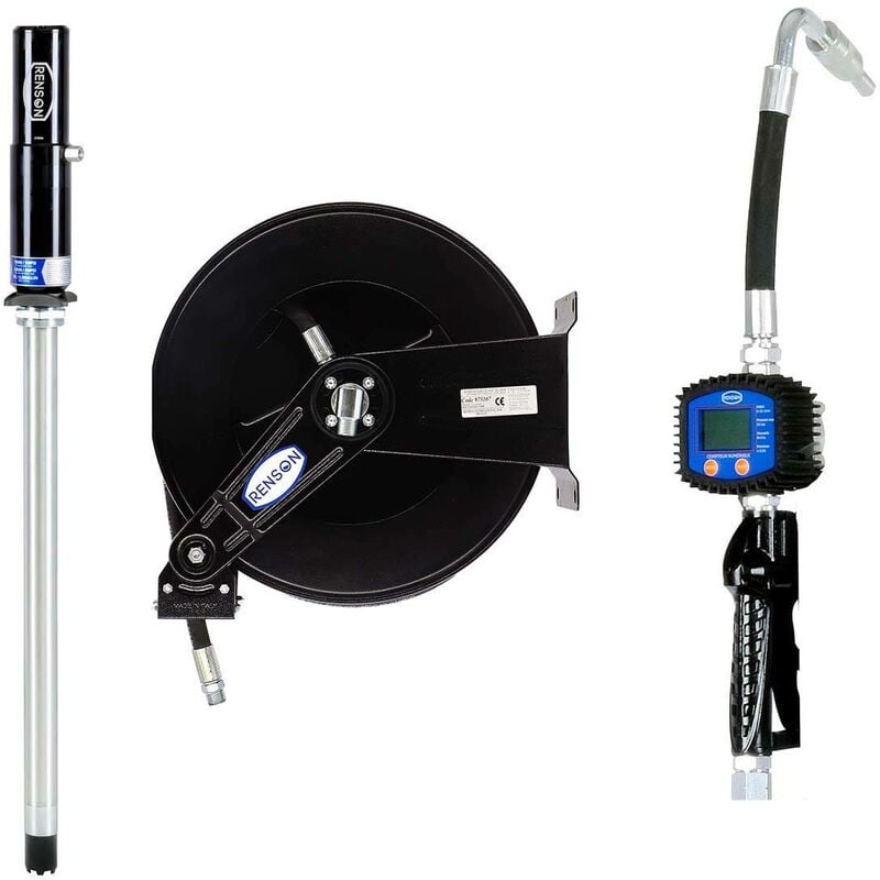 Renson - kit transfert fixe huile 3:1 pour fut 200L avec enrouleur