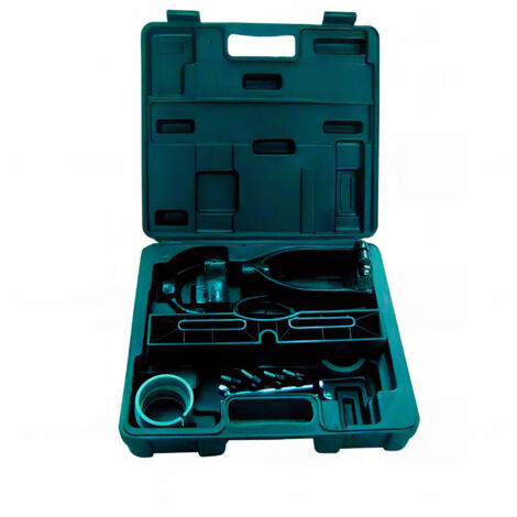 Kit transformation perceuse à colonne en mortaiseuse à bédane carré – Pour perceuses à broche max 65 mm – Corps fonte – 4 mèches D. 6-16 mm – Holzprofi