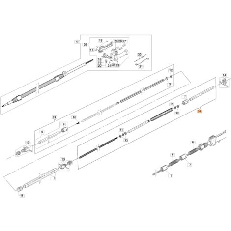 Kit transmisión podadora modelos PPX250 ORIGINAL EMAK 61220080R