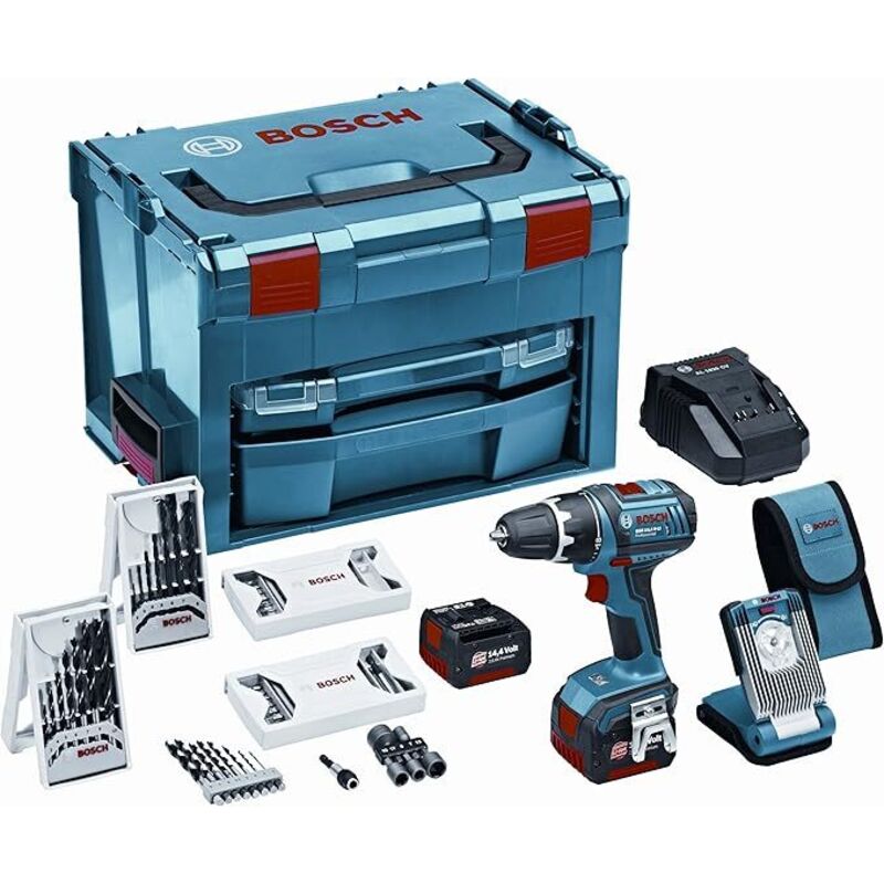 Kit Trapano Avvitatore Gsr 18v-Li X2+gli+acc+box