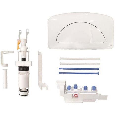 Kit Trasformazione da mono a doppio tasto bianco per cassetta incasso Diamante OLI