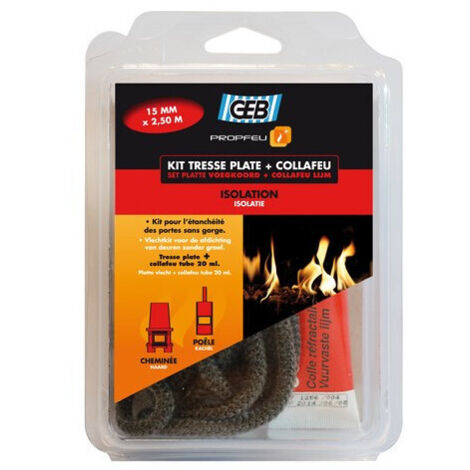 Kit Tresse Plate 15mmx3mmx2m50 - GEB FEU