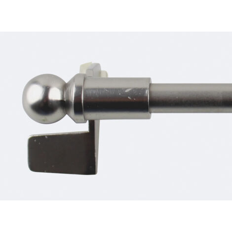 Kit tringle à rideaux Sans-Perçage Extensible 40-60cm Nickel Mat - Boulet