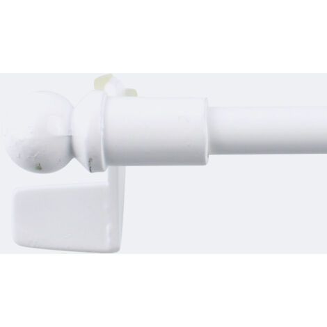 Kit tringle à rideaux Sans-Perçage Extensible. 60-80cm Blanc - Boulet