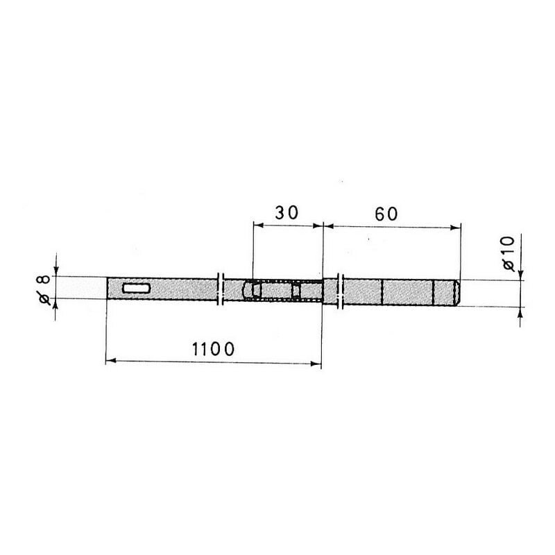 Cisa - Kit tringle art.06415.00 pour serrures art.57215-57255 - Salon