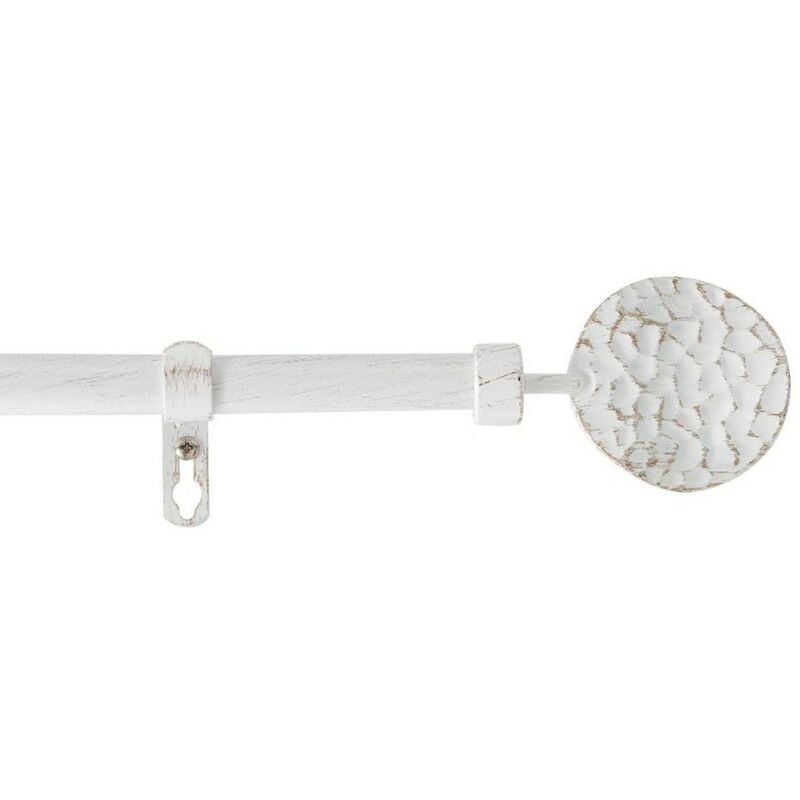 Kit tringle extensible 120 à 210 cm patine Bullette blanc/or