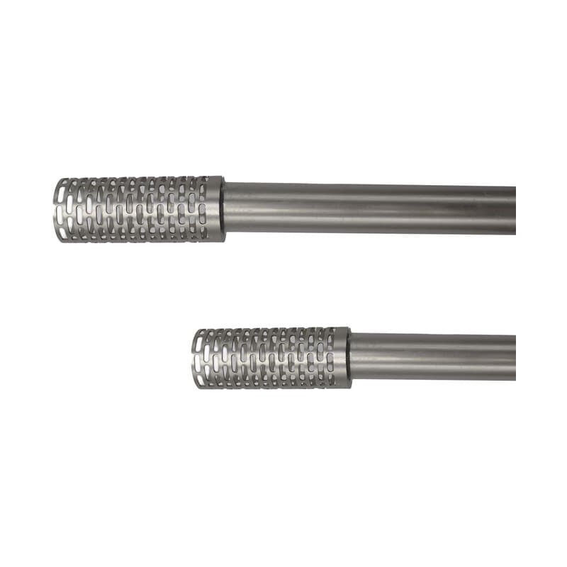 Store Menuiserie - Tringle, Kit tringle et supports, Contemporain, Gris , Extensible 1m20 à 2m10