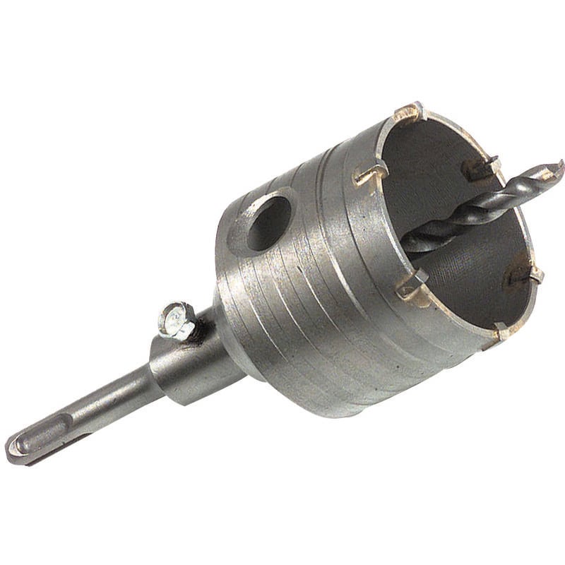 Tivoly - Kit Trépan avec Dents en Carbure • Ø68mm • Attache sds+ • Pour Perçage Agressif dans des Matériaux Résistants