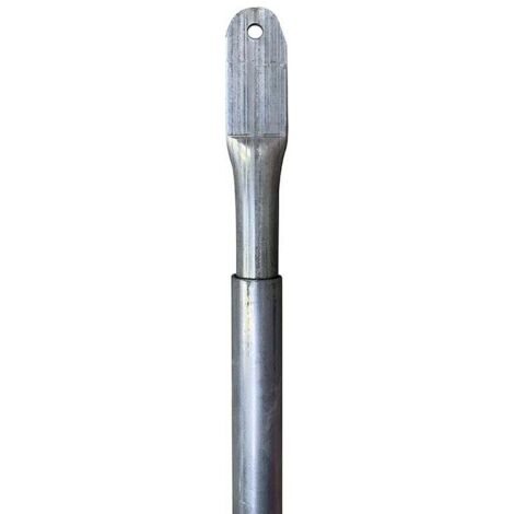 Kit tube réglable épaisseur 2 mm écrasé poinçonné, Long utile 95 à 125 cm