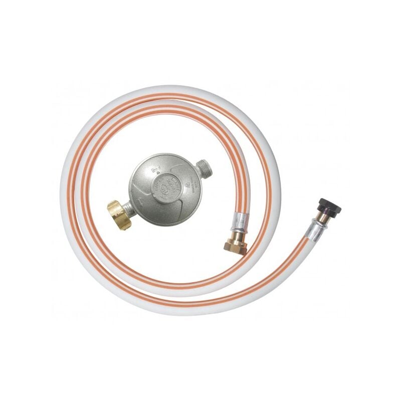 Kit tuyau flexible butane avec 1 détendeur, 1 tétine et 1 tuyau flexible 1m50 Ribitech dg170tv810/b