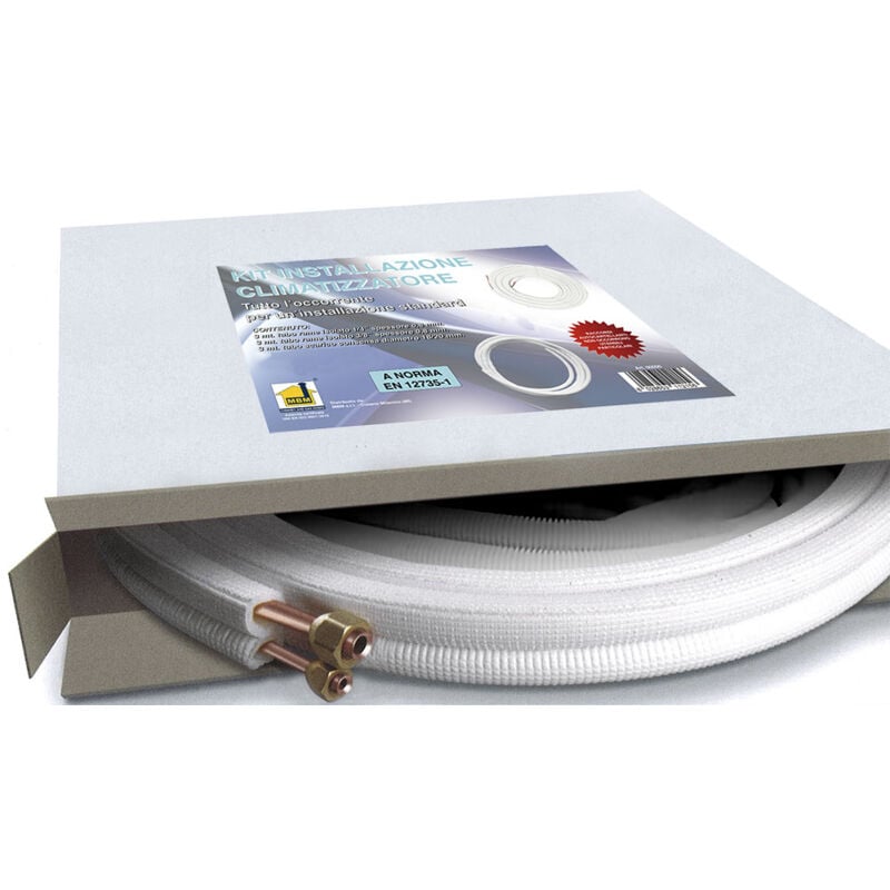 Kit tuyaux en cuivre climatiseur 1/4 3/8 7 mt raccords tuyau de condensat climatisation copia