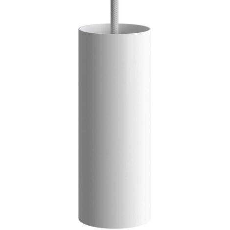 Kit tubo creative-cables para foco con portalámpara doble anillo conexión e14 color blanco mate - kspotme14vbo