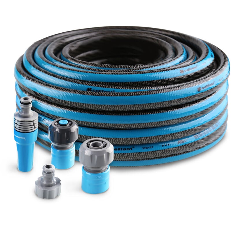 Kit tuyau d'arrosage anti-torsion Akhuo 5/8' 25m