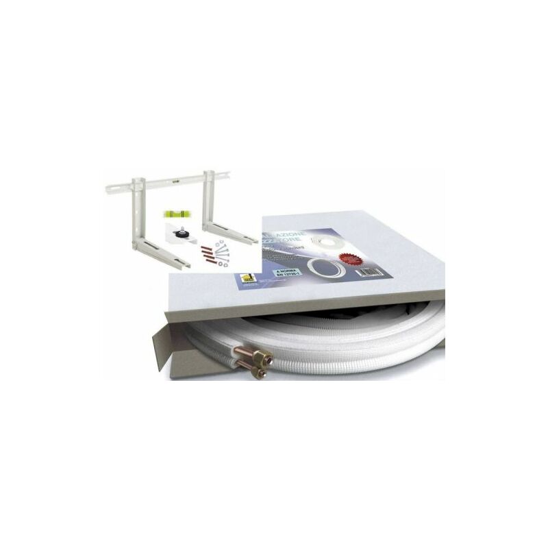 Kit tuyaux en cuivre climatiseur 1/4 3/8 10 mt raccords support tuyau de condensat climatisation