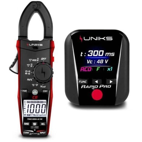 Kit uniks pinza amperometrica c8 con multifunzione rapido pro - rapidproedition