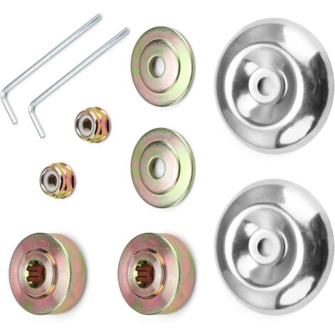 Kit universale di fissaggio per dadi della lama del riduttore, accessori universali per testine di decespugliatore, kit di 10 dadi per testine di decespugliatore, lame del riduttore in metallo, per de