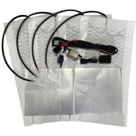Kit universel de chauffage de siège auto intégré, compatible avec 2 sièges, coussins chauffants 12 V (voir photo)