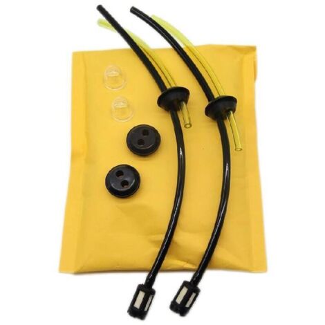 Kit universel de filtre à carburant 2X, tuyau de carburant, joint pour débroussailleuse, coupe-bordures, tondeuse, taille-haie, élagueuse sur perche
