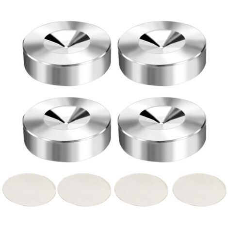 Kit universel pieds isolation enceintes, supports antichoc, semelles amortissantes pour enceintes