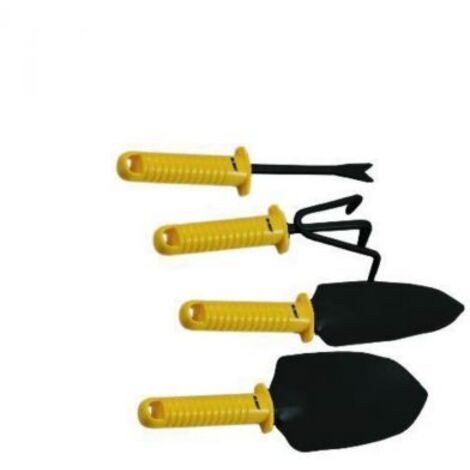KIT UTENSILI MANUALI DA GIARDINO VIGOR 4 PZ CON MANICO IN PLASTICA (15610)