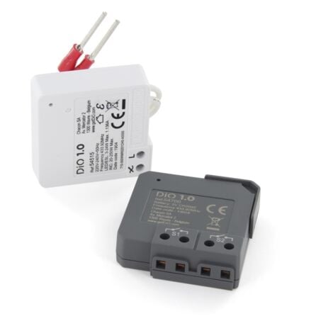 DIO Kit 1 Module Récepteur + 1 Module Émetteur Connectés Pour Va-Et-Vient