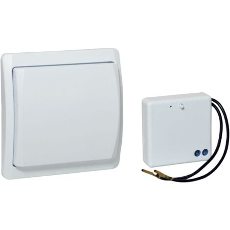 SCHNEIDER ELECTRIC - Interrupteur double sans fil sans pile pour éclairage  ODACE SFSP