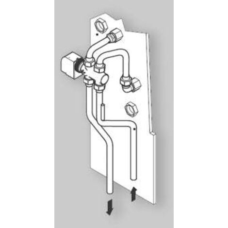 "KIT VALVOLA 3 VIE BATTERIA AUSILIARIA AD 1 RANGO PER VENTILCONVETTORE """"JOLLY TOP"""" FERROLI FC BATT 1R"
