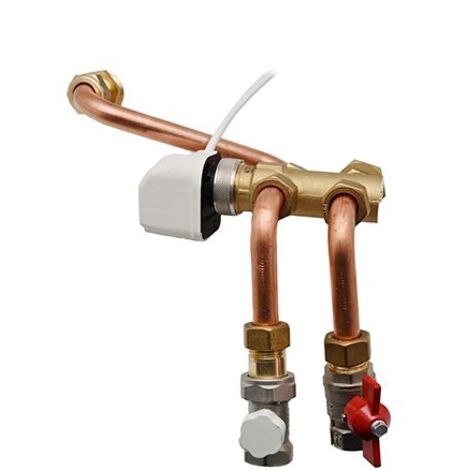 KIT VALVOLA 3 VIE CON BYPASS SERVOCOMANDO VALVOLA A SFERA DETENT WIND Wind 70-90 Sfe/det 3/4 kvs 2.5