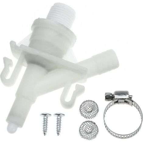 Kit valvola dell'acqua per WC a pedale Dometic 300, 301, 310, 311, 320 e 321 per camper, barche e roulotte.