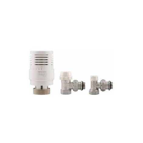 Kit Valvole Termostatiche Ad Angolo Attacco F Art.Kit3 - F 1/2