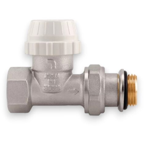 kit valvole termostatiche ad angolo con comando ad olio attacco F per tubo in ferro largo 9,6 cm lungo 13,2 cm