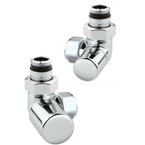 Kit vannes couleur chrome pour radiateur sèche-serviettes gauche Arteclima KITVAL5