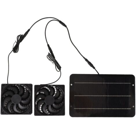Kit ventilateur solaire étanche 10W 12V – Silicium monocristallin – Pour poulailler, serre, maison d'animaux – Ventilation efficace