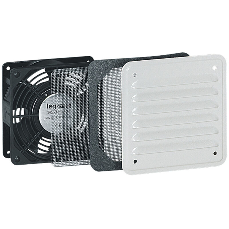034817 Legrand Ventilateur Avec Débit D'air 30/160 (libre) M³/h - Avec Ouïe Métal - Ip32 Ik10 034817 Legrand Ventilateur Avec Débit D'air 30/160 (libre) M³/h - Avec Ouïe Métal - Ip32 Ik10