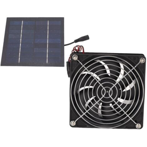 Kit ventola con pannello solare da 50 W, ventola di scarico solare, dissipazione del calore efficiente, 5-12 V