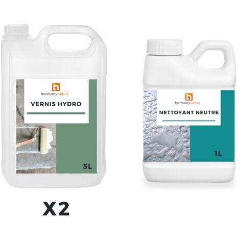 Kit Vernis Hydro pour béton à l'hélicoptère - 50 m² - Harmony Béton