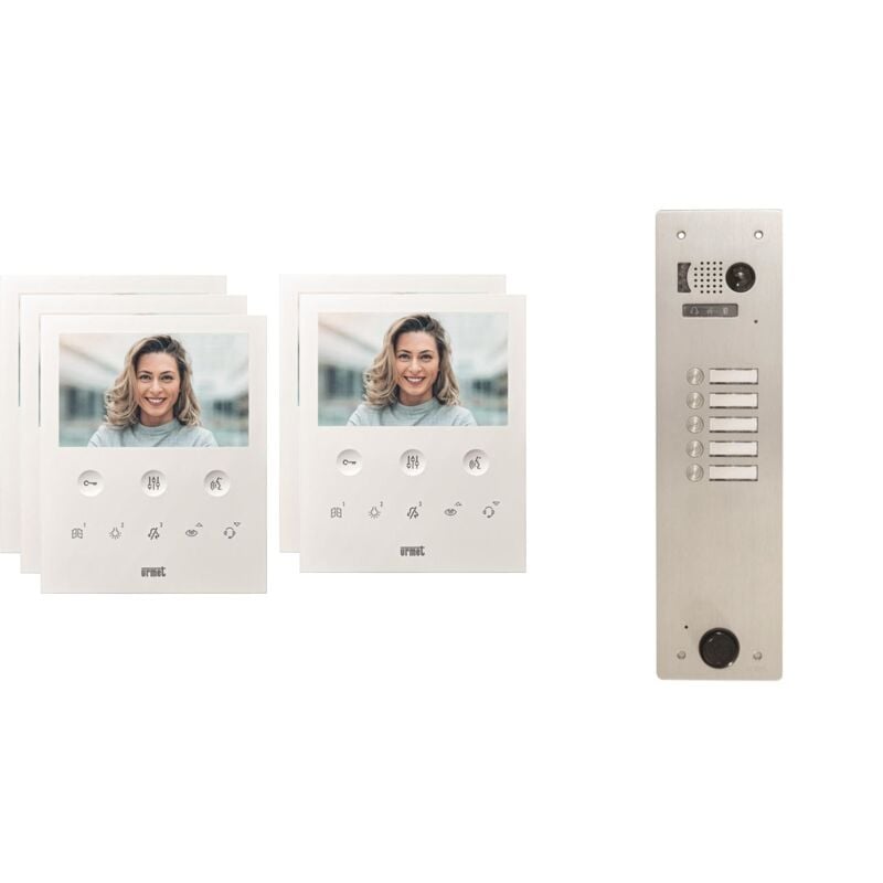 Urmet - Kit visiophone 1 rangée avec 5 écrans Collectif