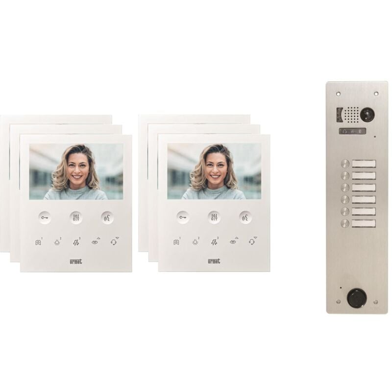 Urmet - Kit visiophone 1 rangée avec 6 écrans Collectif