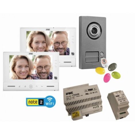 Kit vidéo Note 2 Wifi pour 2 familles - URMET 1723/96