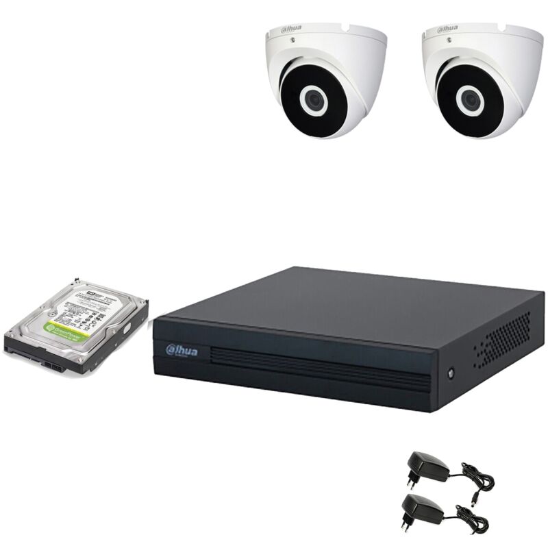 Dahua - kit video surveillance 2 cameras 5 mpx dvr 4 canaux hd 500GB 1