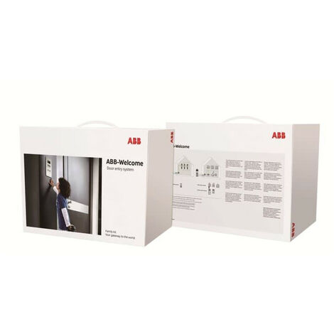 Kit vidéo Welcome M mini platine plus - Finition aluminium brossé - ABB