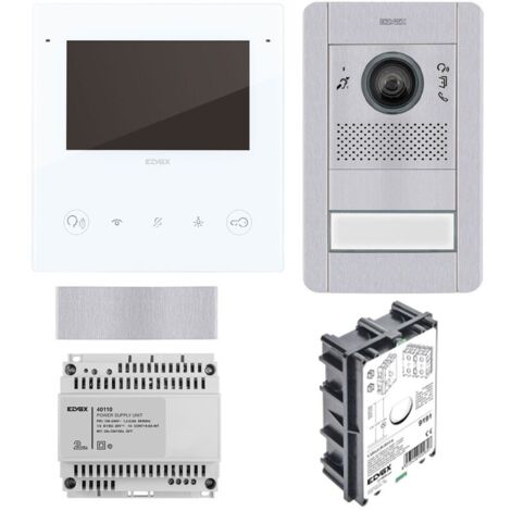 Kit videocitofonico mono/bifamiliare Due Fili Plus ELVOX Vimar K40515G.01