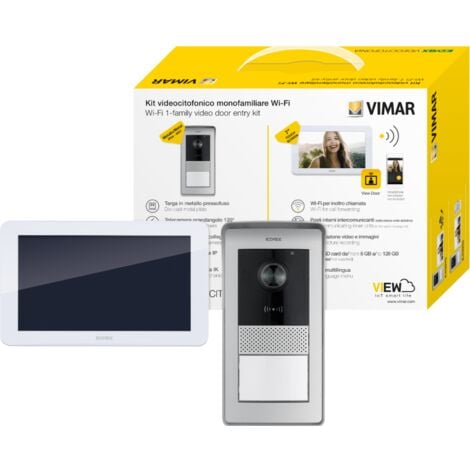 Kit videocitofonico vimar elvox posto esterno+monitor+alimentatore - k42945
