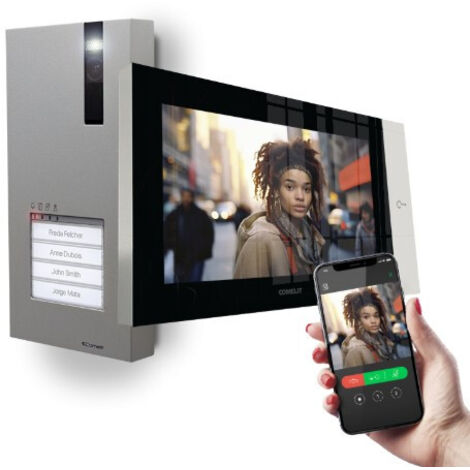 Kit Videocitofono Quadra E 7Top Vip ( COMELIT cod. KVQ8570 )