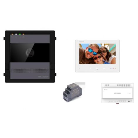 Kit Videocitofono Smart Villa Monofamiliare Hikvision 2 fili Monitor 7 pollici Wifi con App